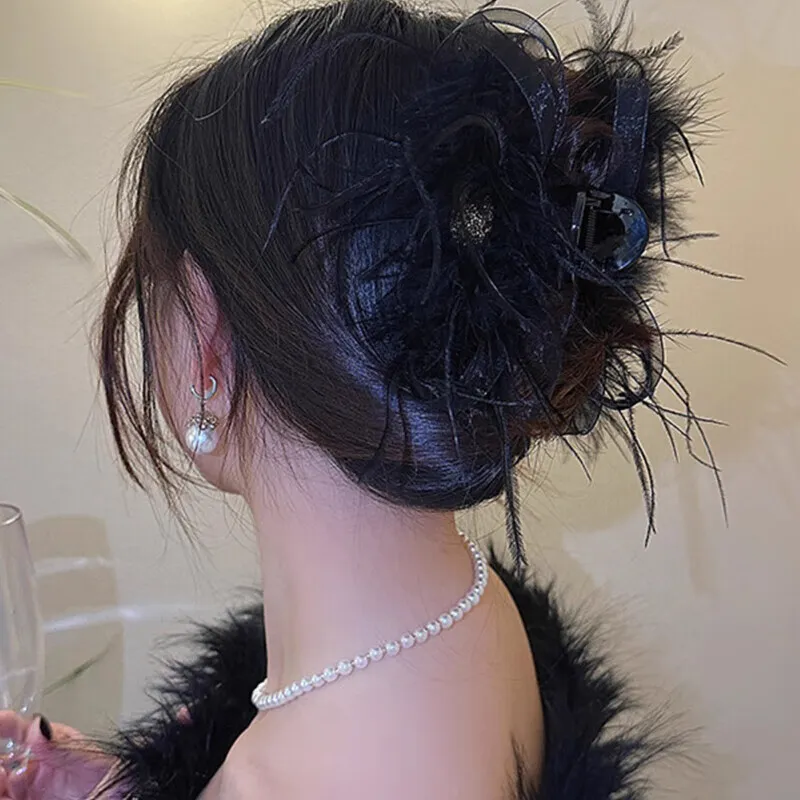 Danqin Acrylic Hair Clips Women's-3