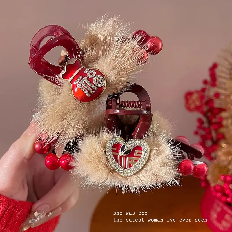 Danqin Acrylic Hair Clips Women's-2