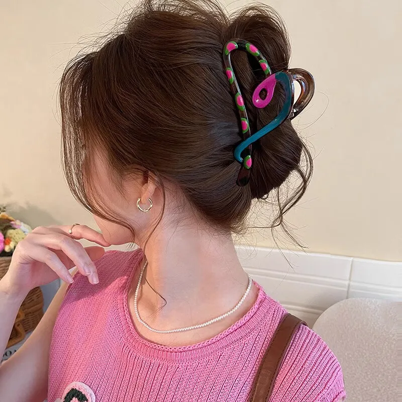 Danqin Acrylic Hair Clips Women's-1