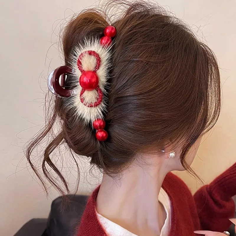 Danqin Acrylic Hair Clips Women's-3