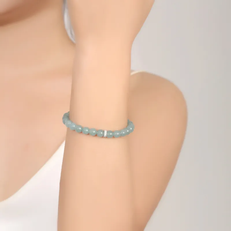 Green Craftsman Glutinous Jade Bracelets Women's-2