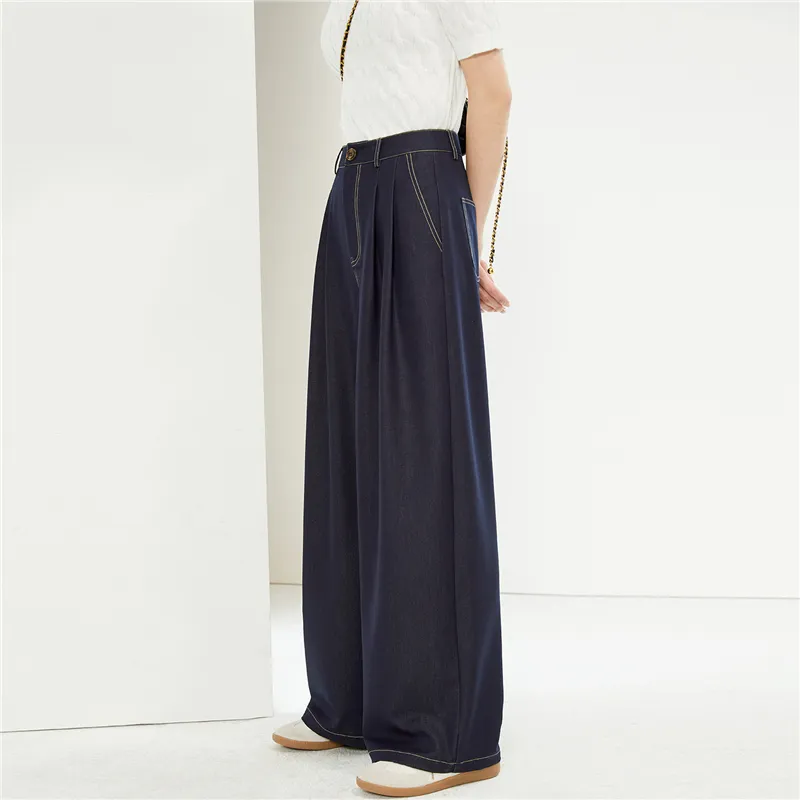 UNIQLO Jeans Women's 69 Dark Blue Denim-2