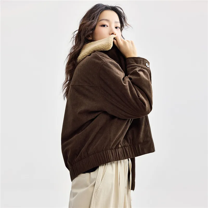 UNIQLO Puffer Jacket Women's Ebony Brown-3