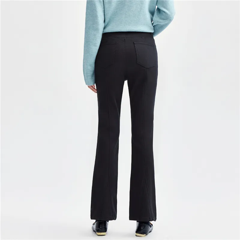 UNIQLO Casual Pants Women's Logo Black-4