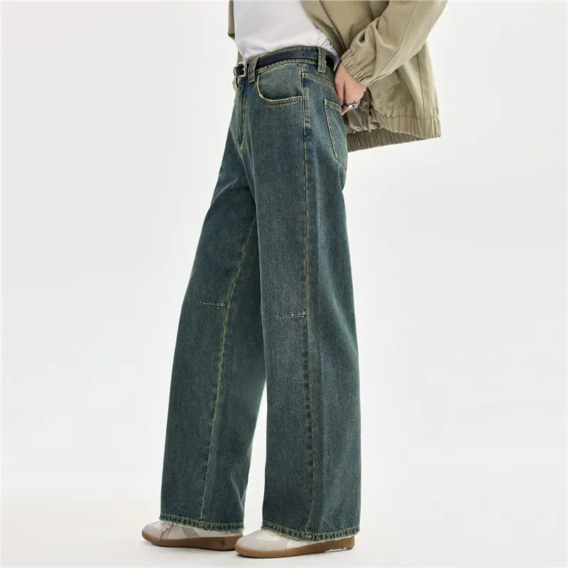 UNIQLO Jeans Women's 63 Vintage Denim Blue-3