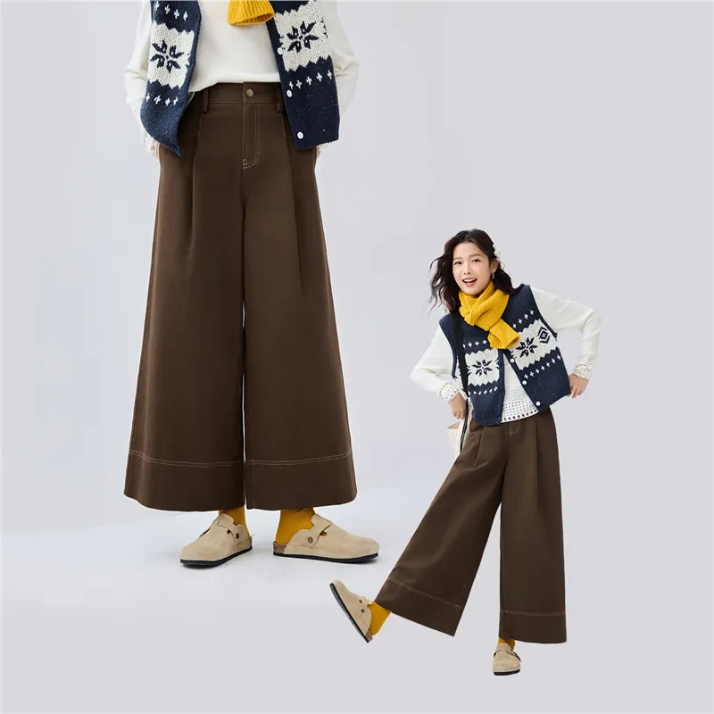 UNIQLO Casual Pants Women's Pinecone Brown-7
