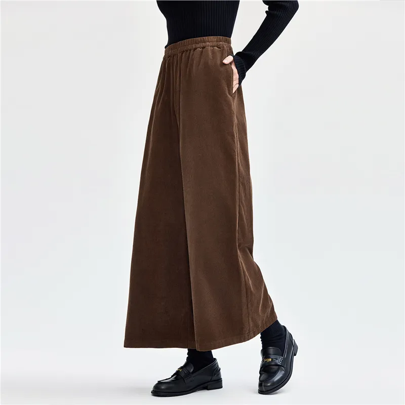 UNIQLO Casual Pants Women's Chocolate Brown-3