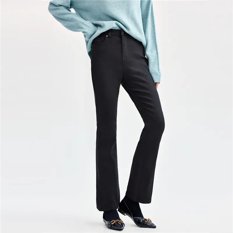 UNIQLO Casual Pants Women's Logo Black-2