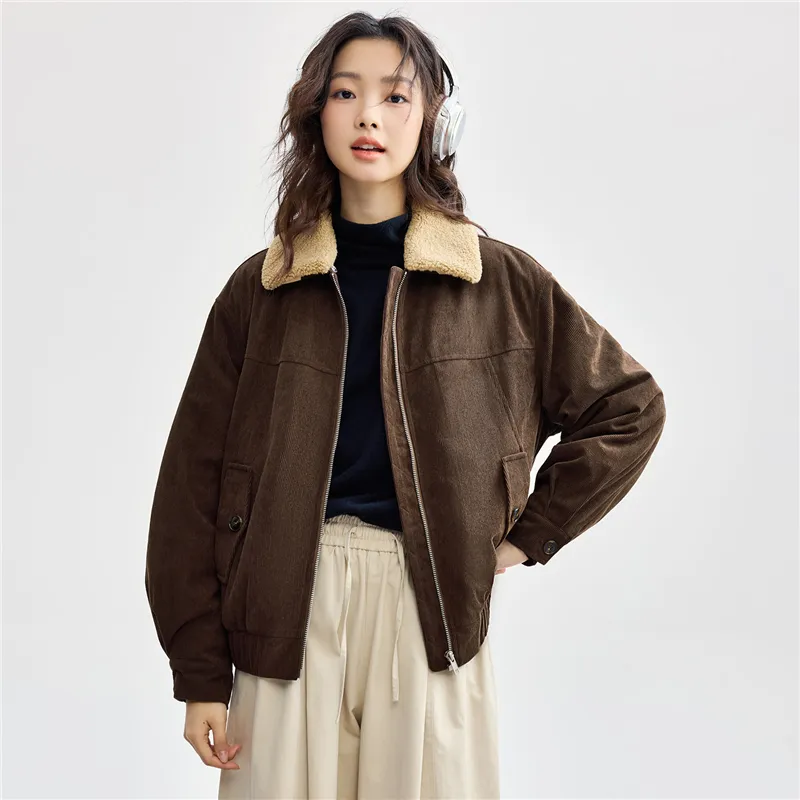 UNIQLO Puffer Jacket Women's Ebony Brown-2