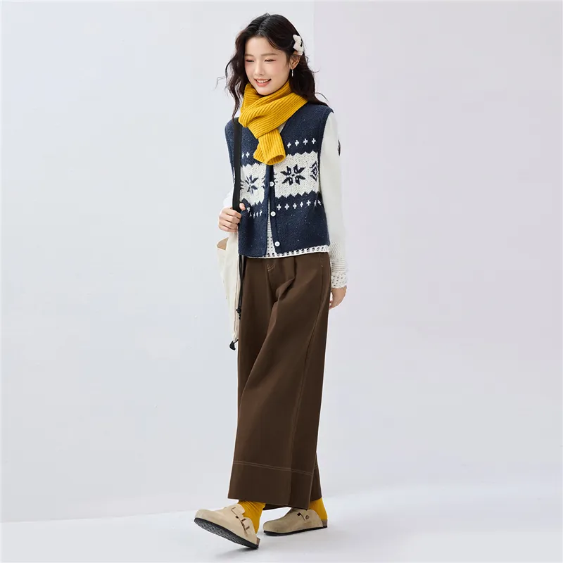 UNIQLO Casual Pants Women's Pinecone Brown-6