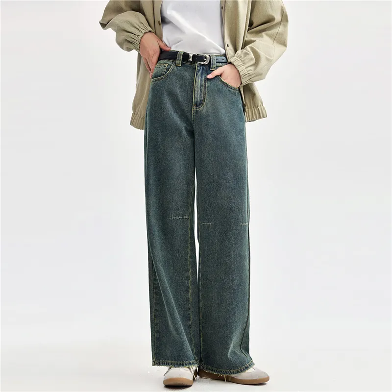 UNIQLO Jeans Women's 63 Vintage Denim Blue-2