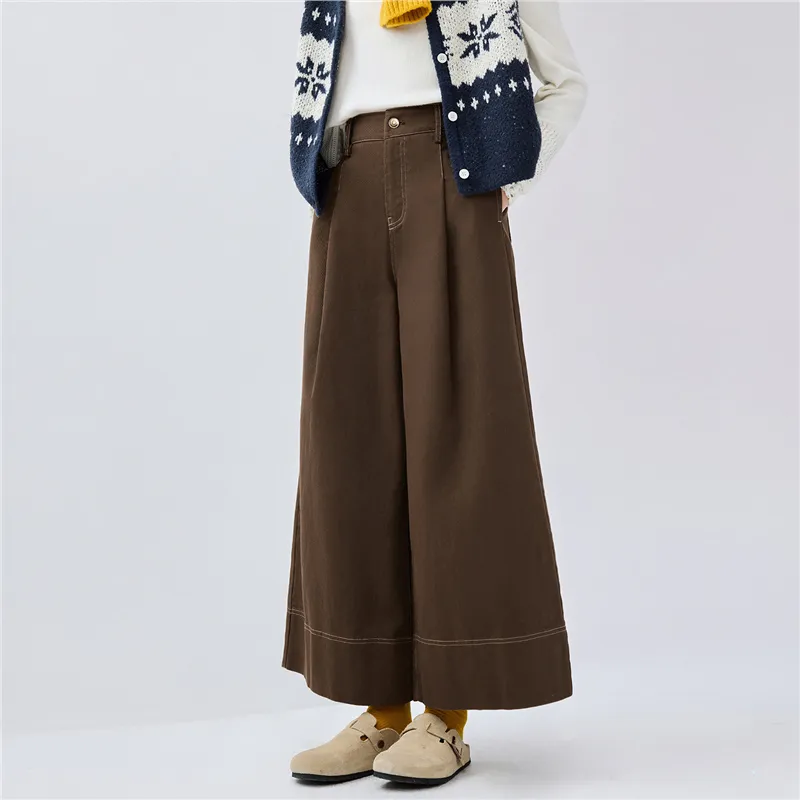 UNIQLO Casual Pants Women's Pinecone Brown-4