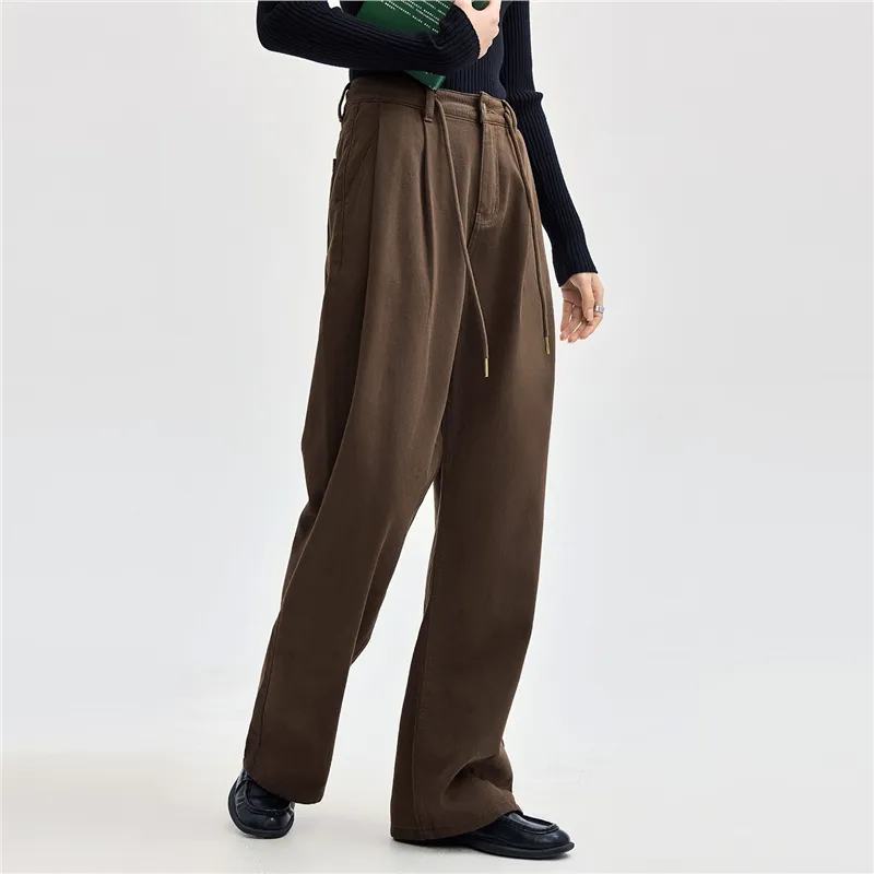 UNIQLO Jeans Women's Dark Coffee-2