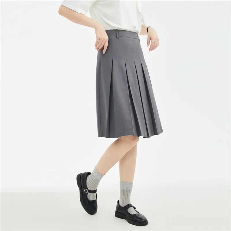 UNIQLO Casual Short Skirts Women's 08 Charcoal Gray-2