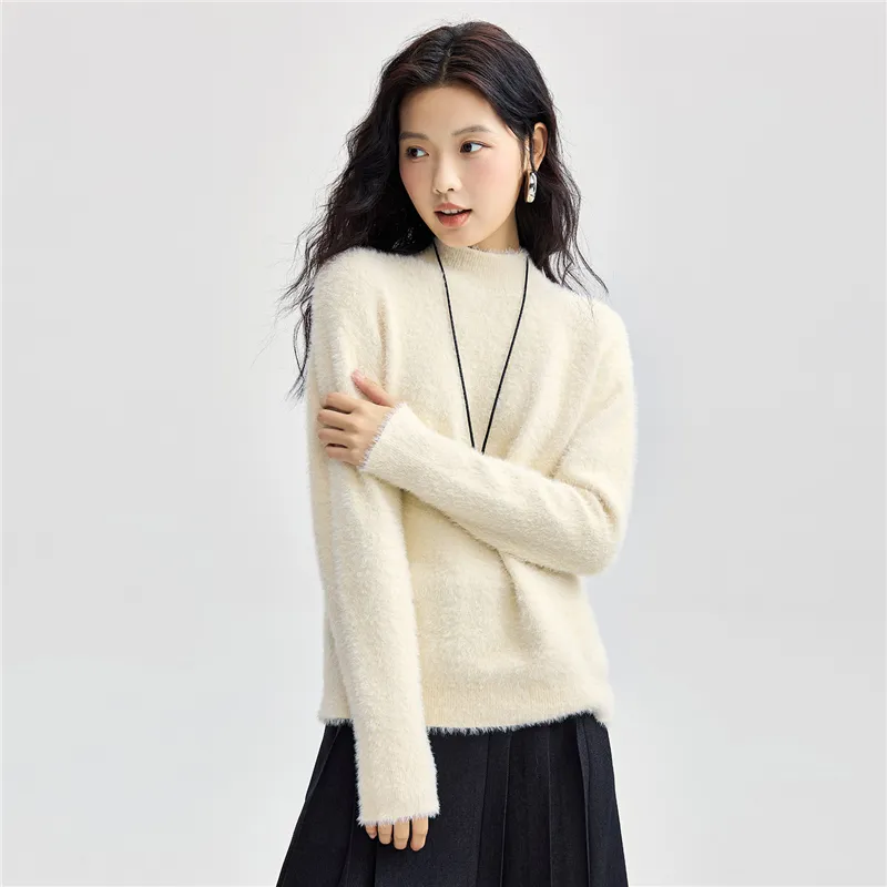 UNIQLO Knitwear Women's Warm Apricot-4