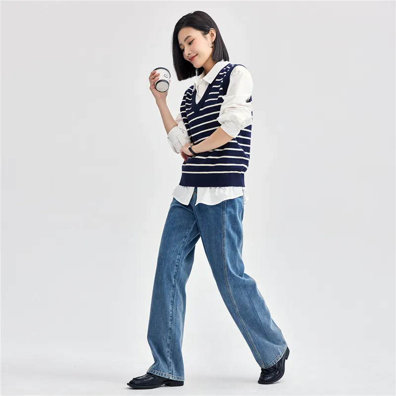 UNIQLO Knitwear Women's Dark Blue/Light Apricot-5