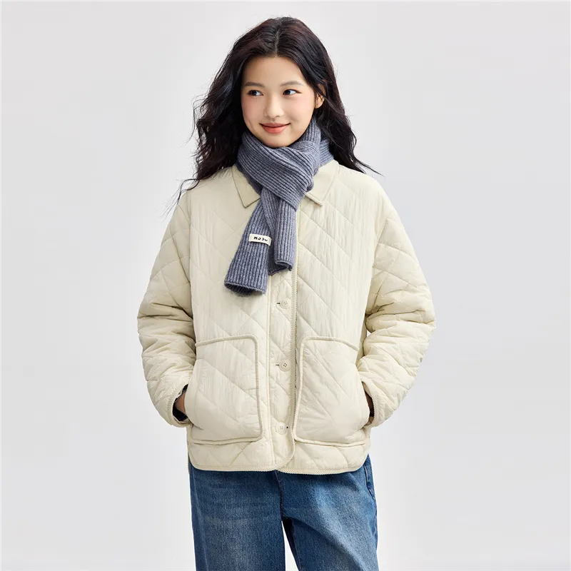 UNIQLO Puffer Jacket Women's Light Apricot-6