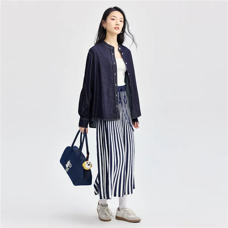 UNIQLO Shirt Women's Original Denim-5