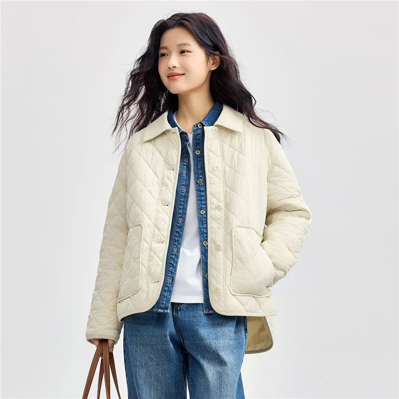 UNIQLO Puffer Jacket Women's Light Apricot-2