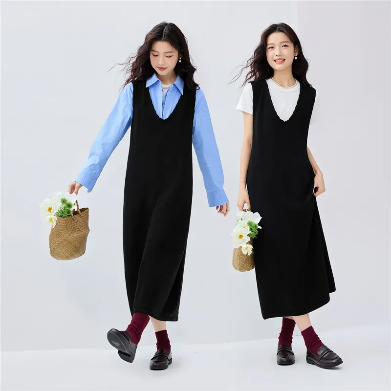 UNIQLO Sleeveless Dress Women's Black-5