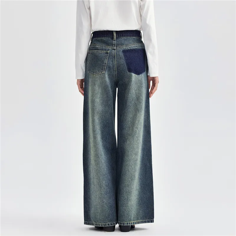 UNIQLO Jeans Women's 63 Vintage Denim Blue-3
