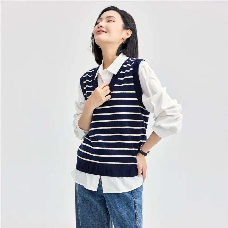 UNIQLO Knitwear Women's Dark Blue/Light Apricot-7
