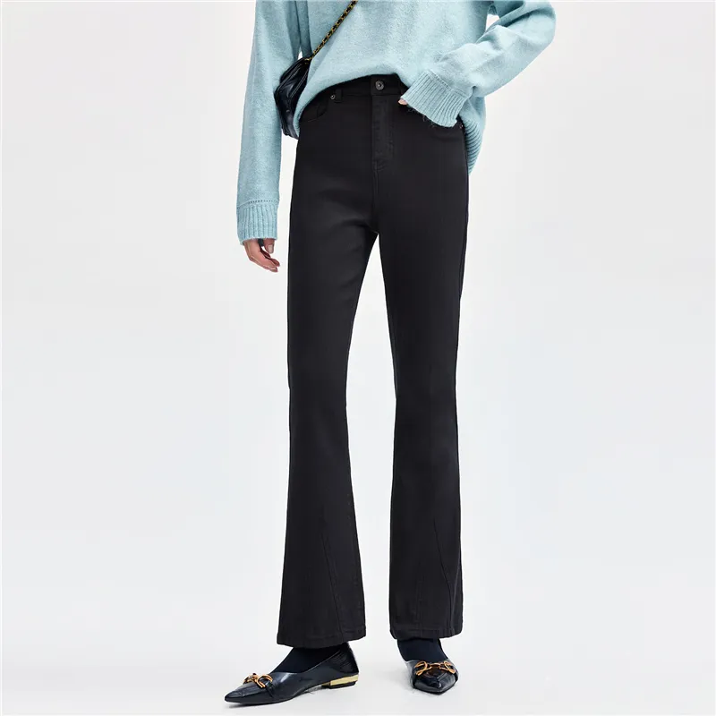 UNIQLO Casual Pants Women's Logo Black-3