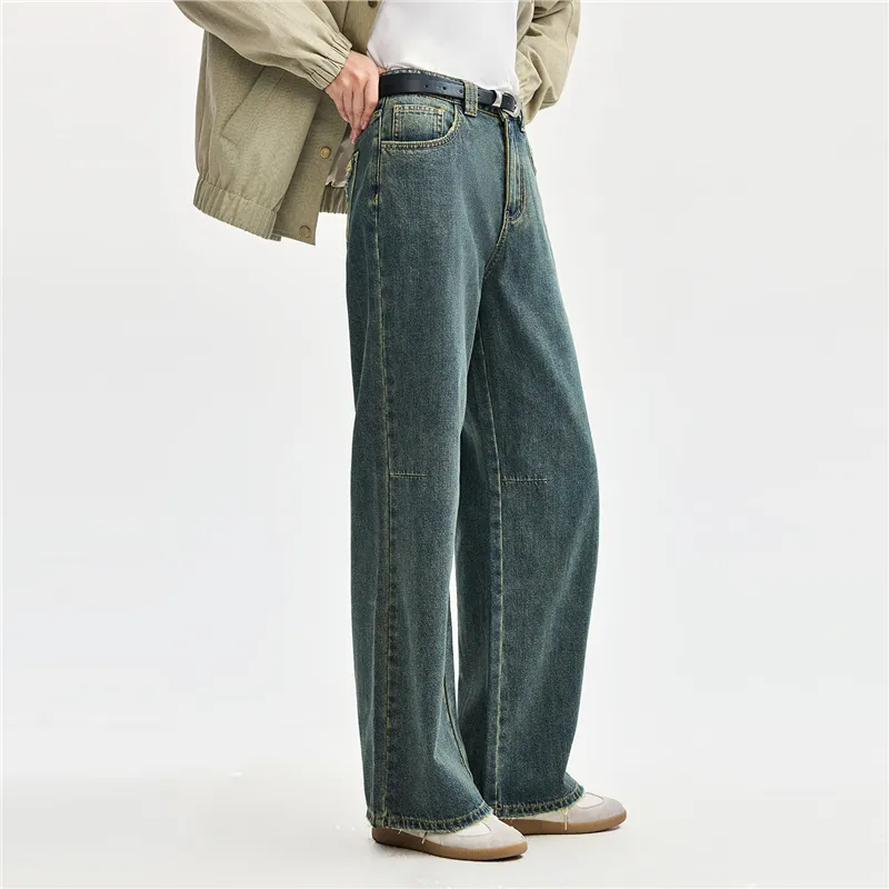 UNIQLO Jeans Women's 63 Vintage Denim Blue-6