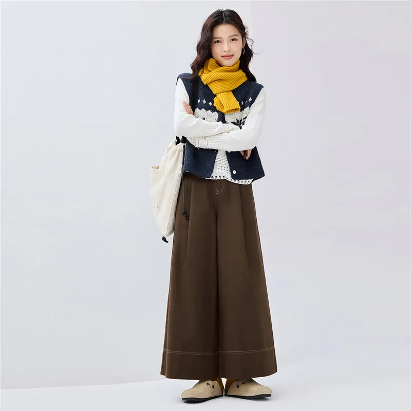 UNIQLO Casual Pants Women's Pinecone Brown-2