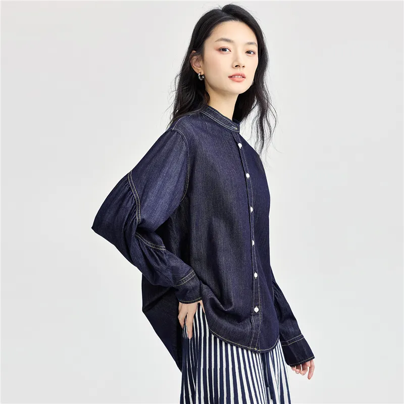 UNIQLO Shirt Women's Original Denim-3