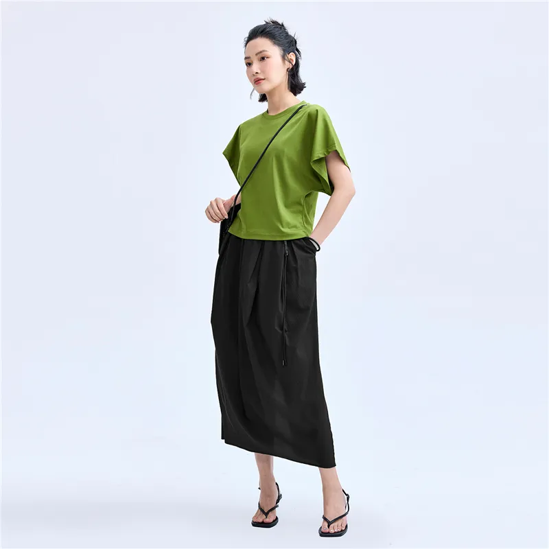 UNIQLO Casual Long Skirts Women's Black-7