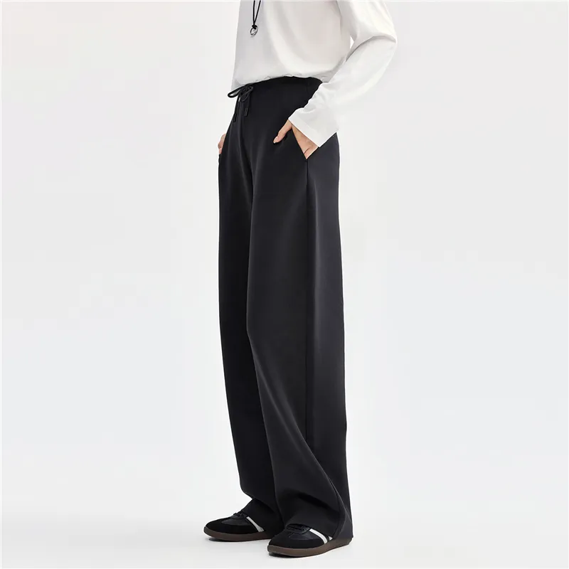 UNIQLO Knitted Sweatpants Women's Dark Gray-3