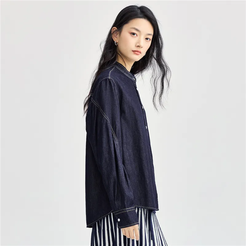 UNIQLO Shirt Women's Original Denim-4