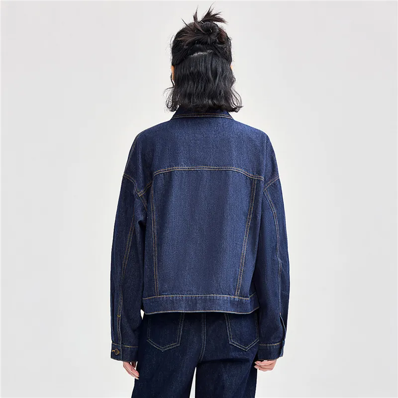 UNIQLO Denim Jacket Women's Dark Blue-2