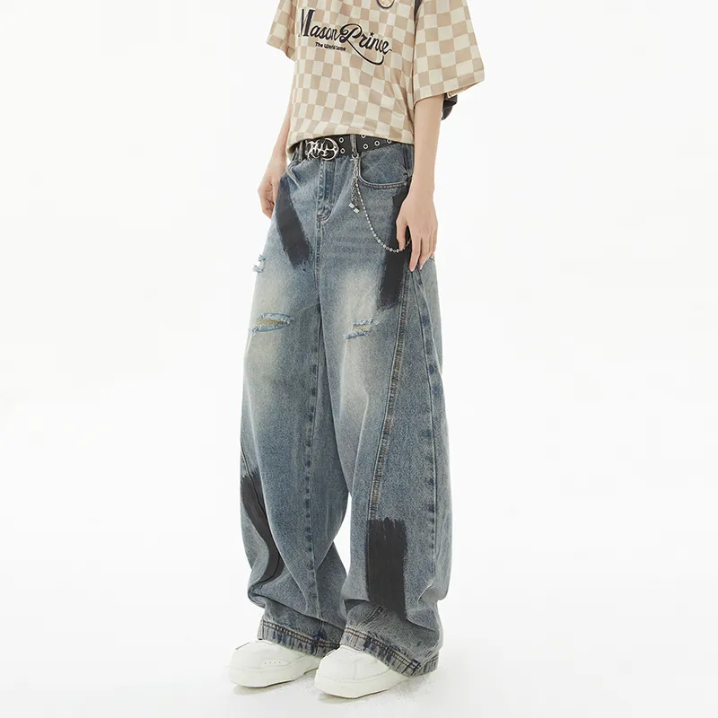 VUUG Jeans Unisex Color Blocking-3