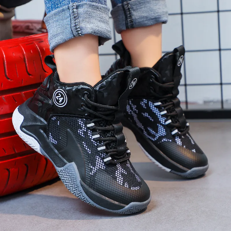 FIRS Kids Abrasion Resistant Children's Basketball Shoes Kids'-16