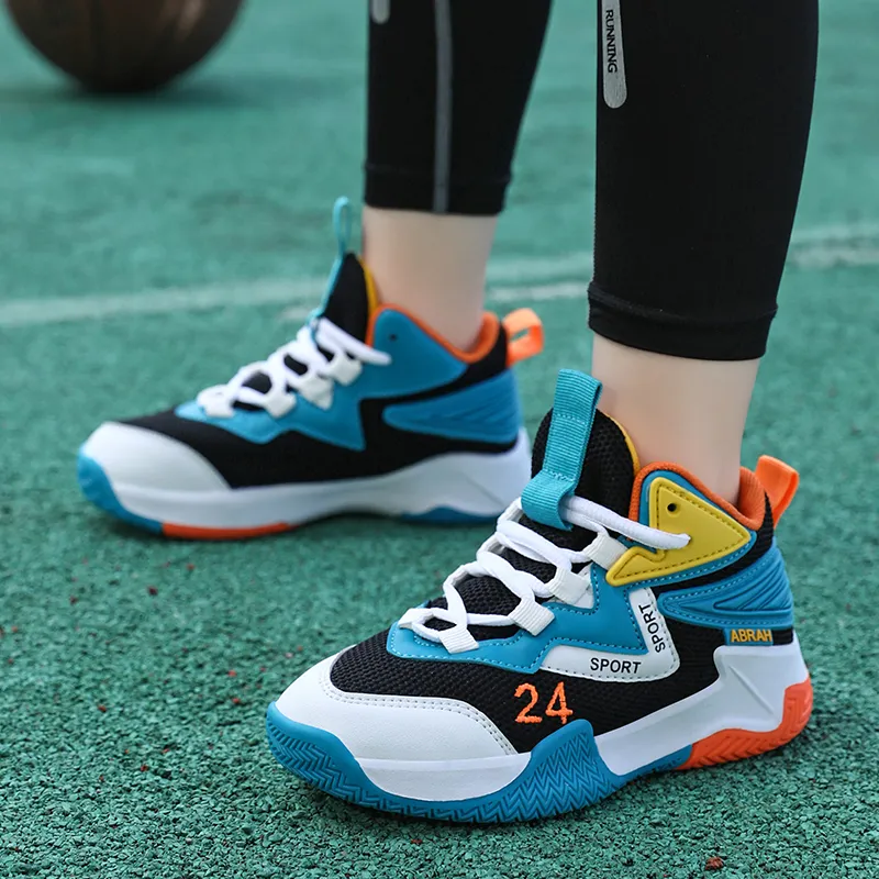 FIRS Kids Wear Resistant Rebound Breathable Children's Basketball Shoes Kids'-7