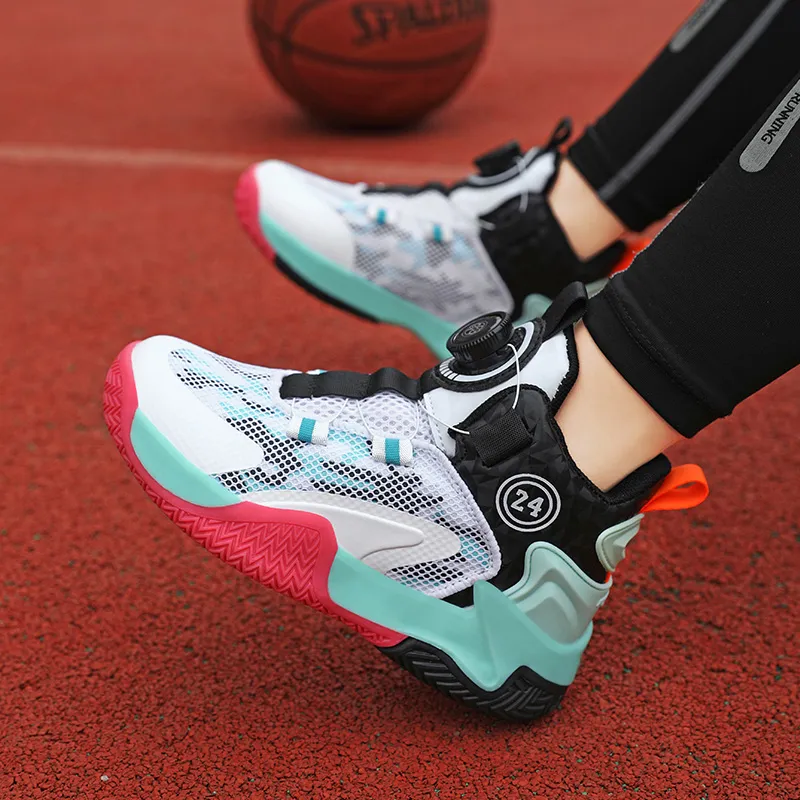 FIRS Kids Cushioned Wear Resistant Breathable Children's Basketball Shoes Kids'-3