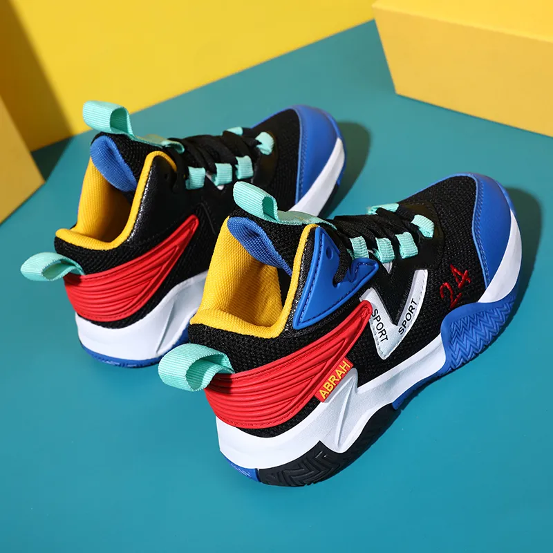 FIRS Kids Wear Resistant Rebound Breathable Children's Basketball Shoes Kids'-9