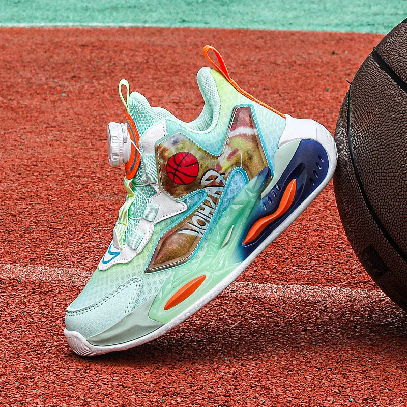 FIRS Kids Durable Breathable Children's Basketball Shoes Kids'-9
