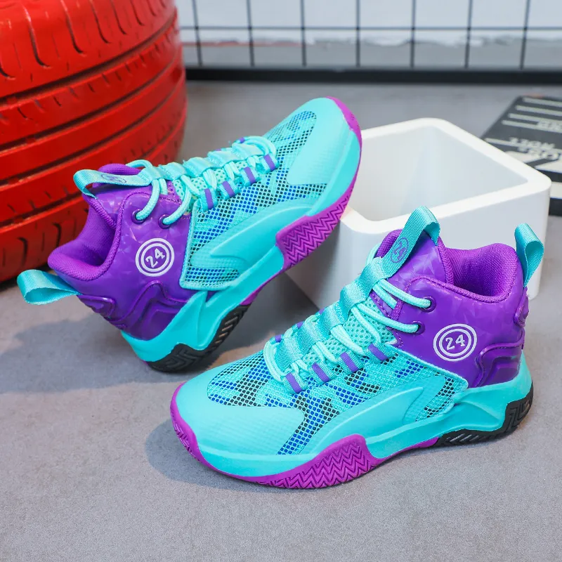 FIRS Kids Abrasion Resistant Children's Basketball Shoes Kids'-3