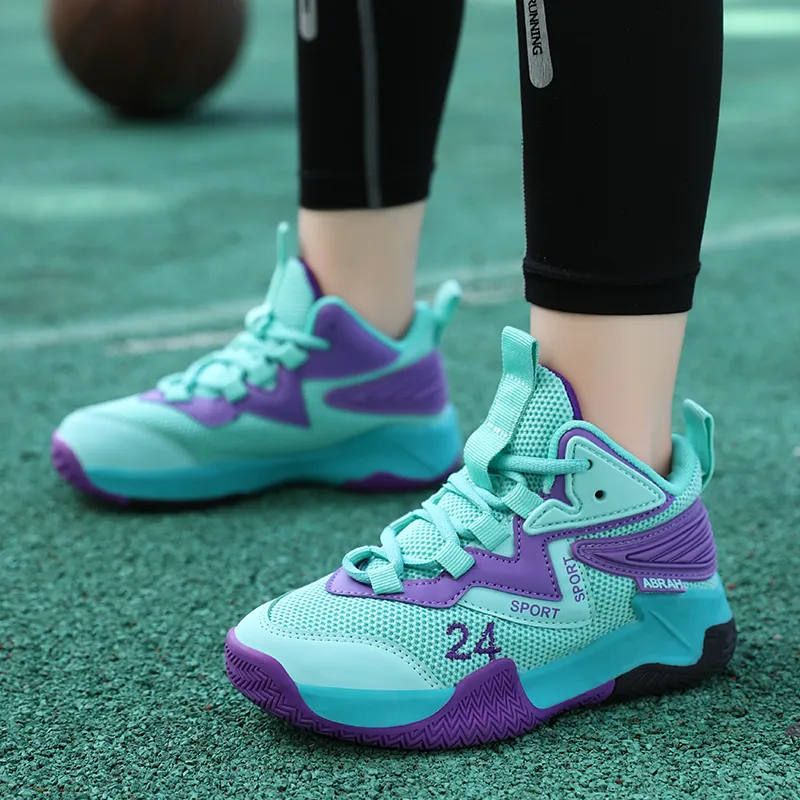 FIRS Kids Wear Resistant Rebound Breathable Children's Basketball Shoes Kids'-3