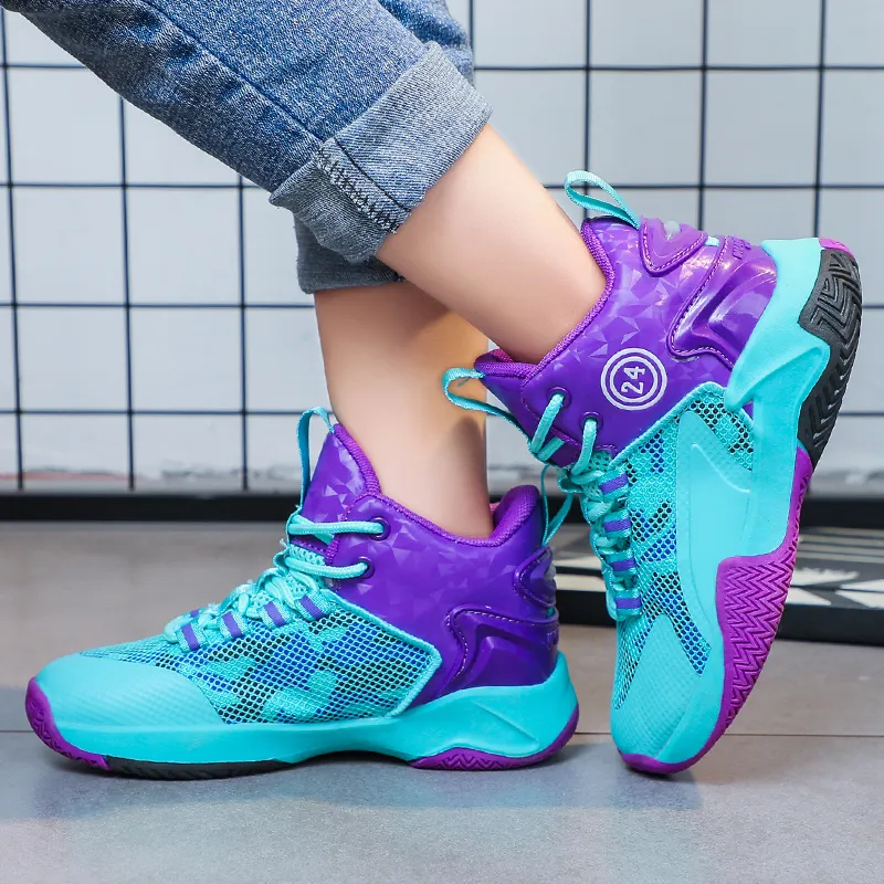FIRS Kids Abrasion Resistant Children's Basketball Shoes Kids'-1