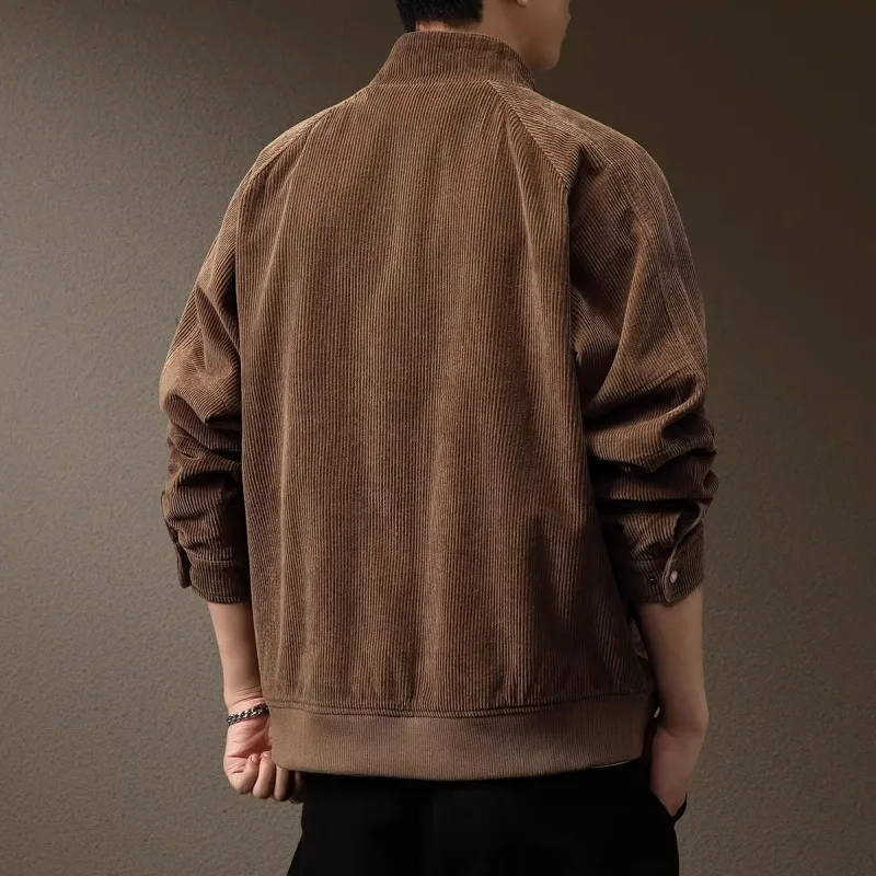 PRPK Spring Fall Jackets & Coats Fitted Men's Umber-4