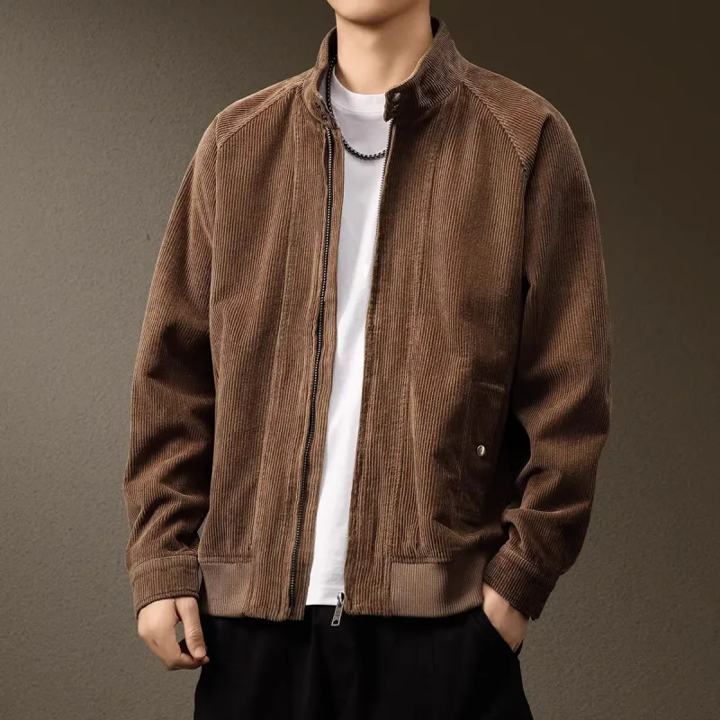 PRPK Spring Fall Jackets & Coats Fitted Men's Umber-6