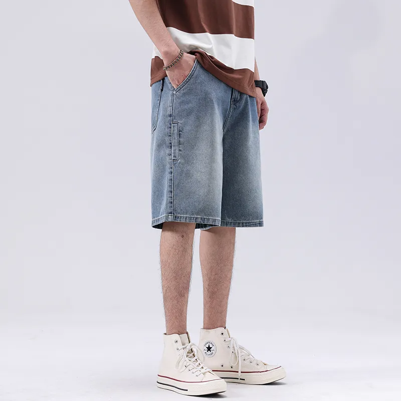 PRPK Denim Shorts Unisex Blue-3