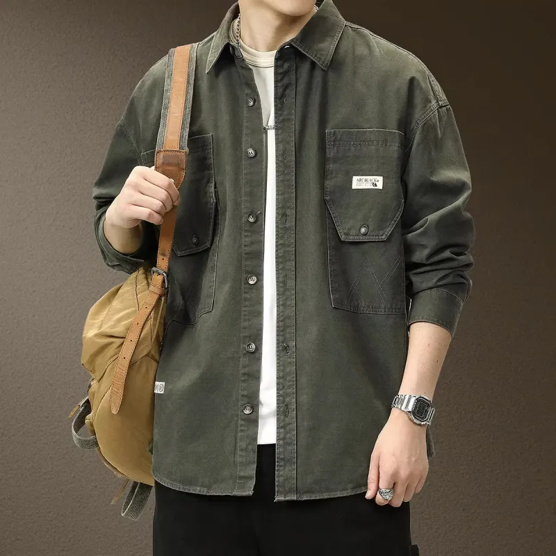 PRPK Spring Fall Jackets & Coats Loose Fit Men's-2