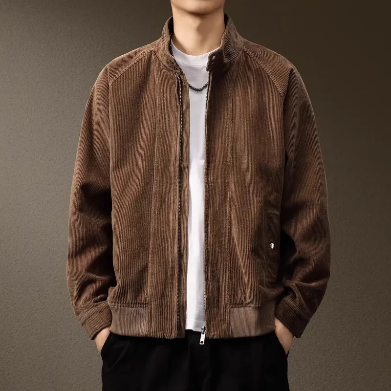 PRPK Spring Fall Jackets & Coats Fitted Men's Umber-2