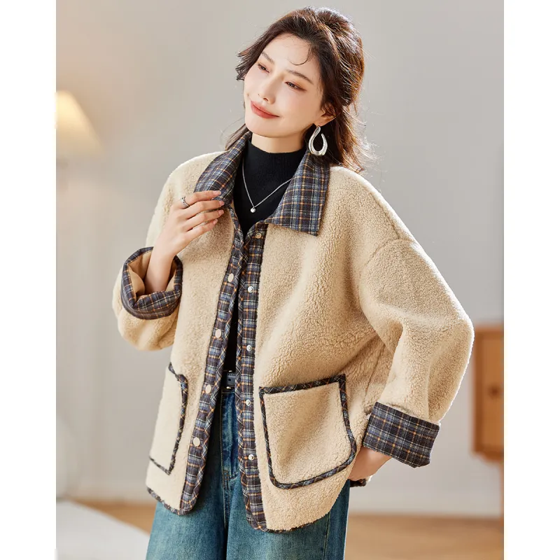 TERRE BLEUE Puffer Jacket Women's Beige-1