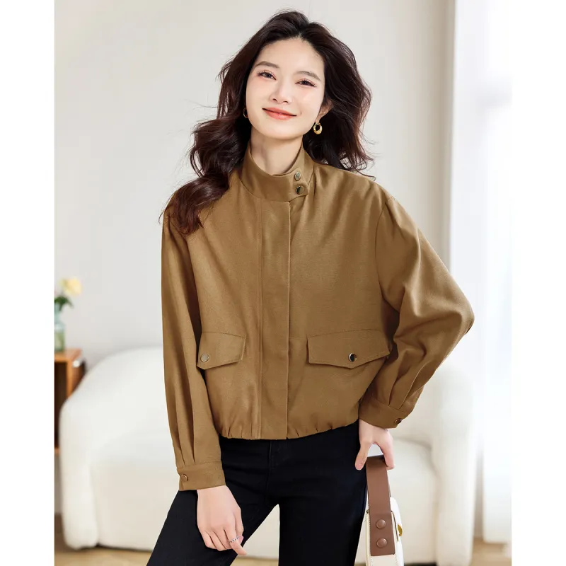 TERRE BLEUE Spring Fall Winter Jacket Loose Fit Women's-9